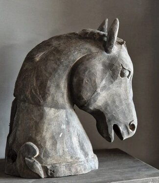 Luksa Home Collection Paardenhoofd Pepper Uniek Oud Hout | H43xB41xD21 cm