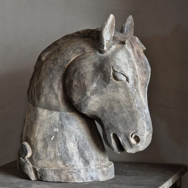 Luksa Home Collection Paardenhoofd Pepper Uniek Oud Hout | H43xB41xD21 cm