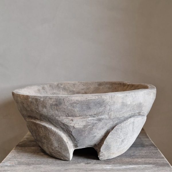 Luksa Home Collection Schaal Boele | Antique Grey | H16 x Ø30-35 cm