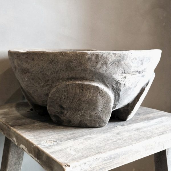 Luksa Home Collection Schaal Boele | Antique Grey | H16 x Ø30-35 cm