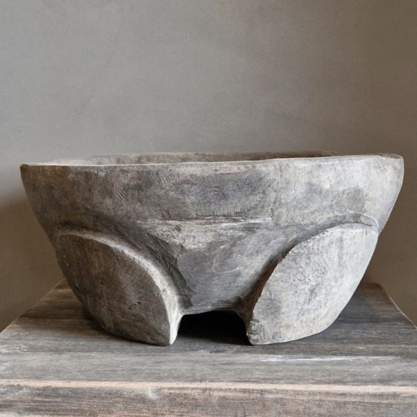 Luksa Home Collection Schaal Boele | Antique Grey | H16 x Ø30-35 cm