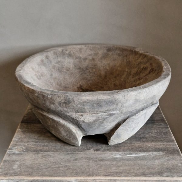 Luksa Home Collection Schaal Boele | Antique Grey | H16 x Ø30-35 cm