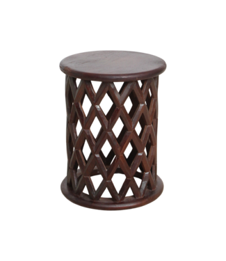 Raw Materials Amsterdam Pacific mango wood stool/side table Palau