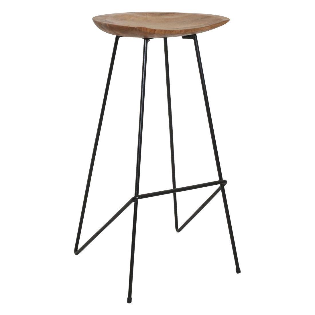 Raw Materials Amsterdam Barkruk Loft | Naturel | B41 x D42 x H77 cm