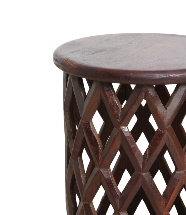 Raw Materials Amsterdam Bijzettafel Palau| Mangohout | Pacific | D35 x H45 cm