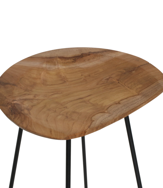 Raw Materials Amsterdam Barkruk Loft | Naturel | B41 x D42 x H77 cm