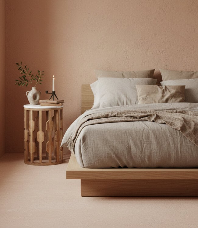 Raw Materials Amsterdam Bijzettafel Atjeh | Marmer | Wit | H50 x D40 cm