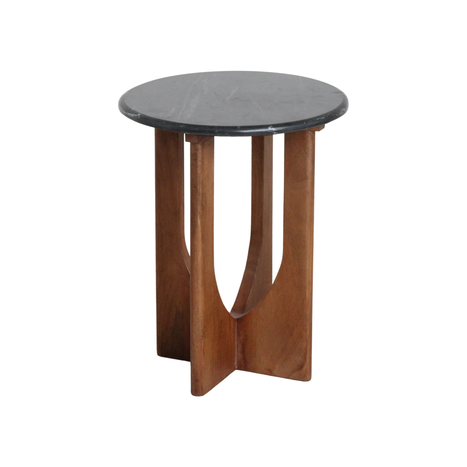 Raw Materials Amsterdam Bijzettafel Brunei | Marmer | Zwart | H50 x D40 cm
