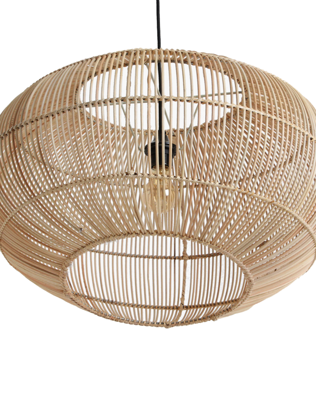 Raw Materials Amsterdam Hanglamp Luna | Rotan | D62 x H37 cm