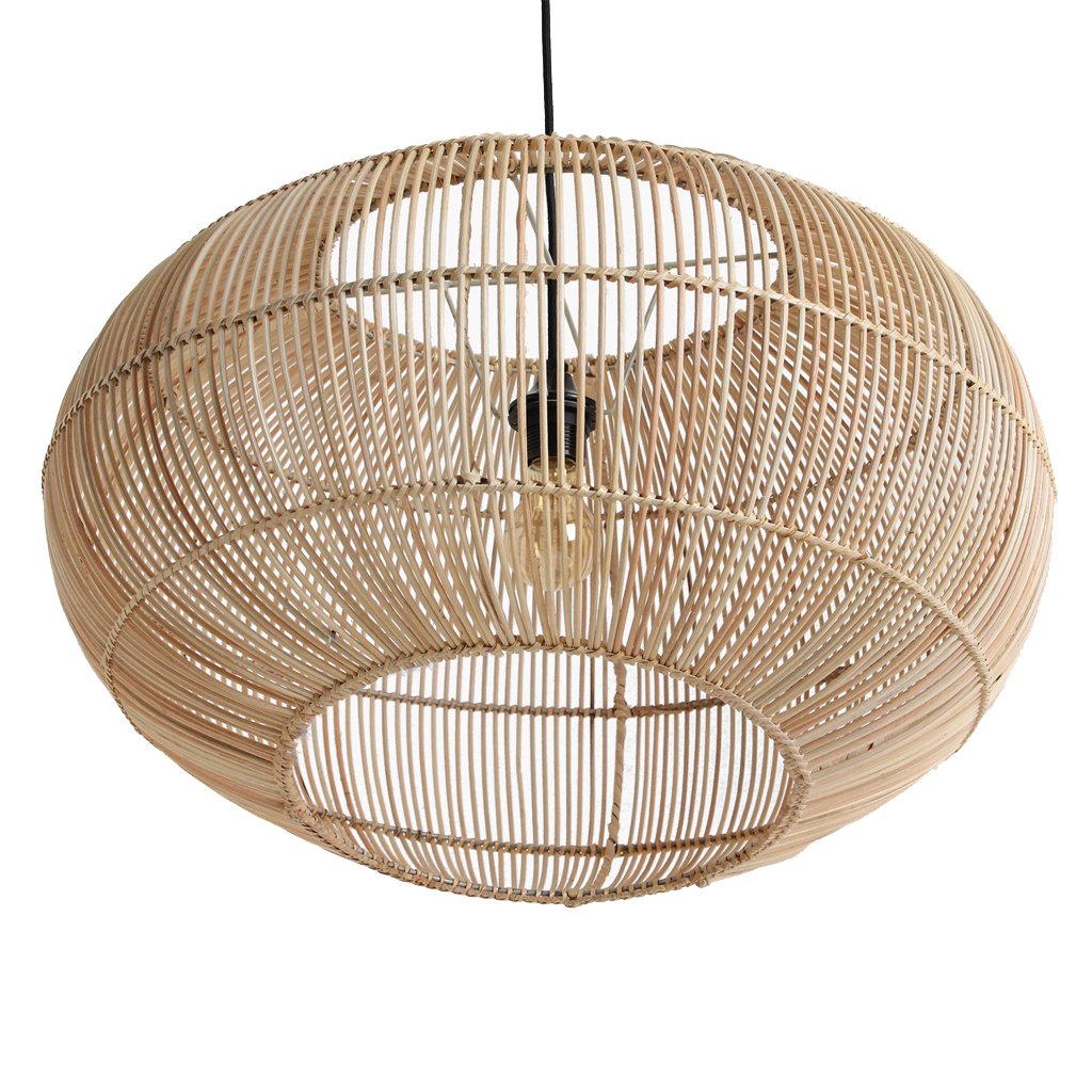 Raw Materials Amsterdam Hanglamp Luna | Rotan | D62 x H37 cm