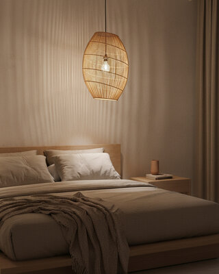 Raw Materials Amsterdam Hanglamp Luna | Rotan | D40 x H60 cm
