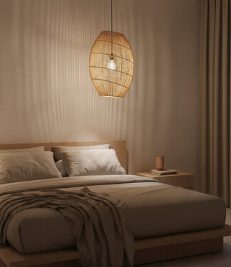 Raw Materials Amsterdam Hanglamp Luna | Rotan | D40 x H60 cm
