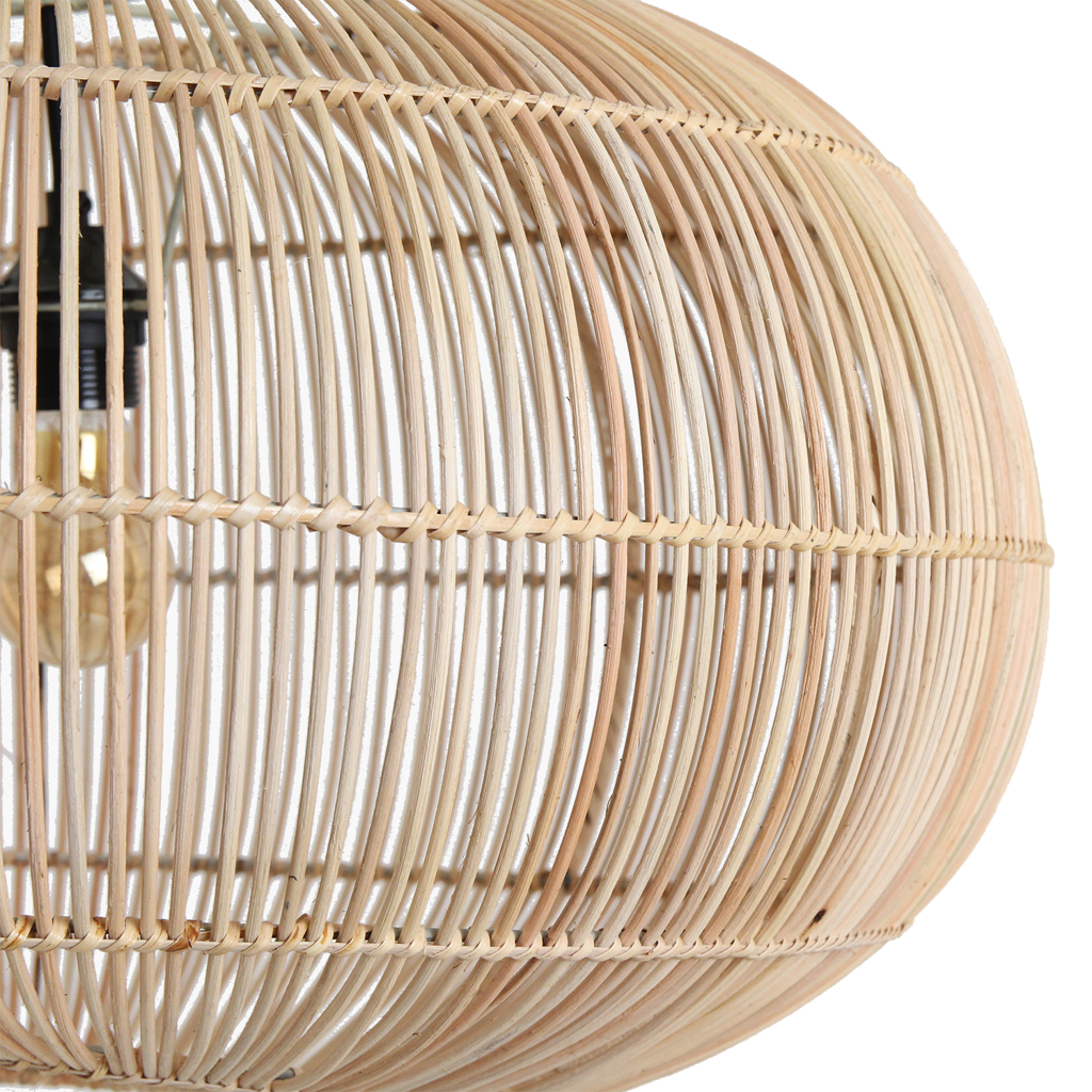 Raw Materials Amsterdam Hanglamp Luna | Rotan | D62 x H37 cm