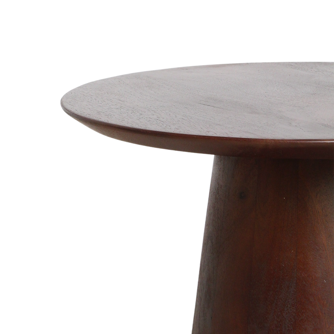 Raw Materials Amsterdam Bullnose Bijzettafel | Mangohout | Bruin | Ø 50 cm