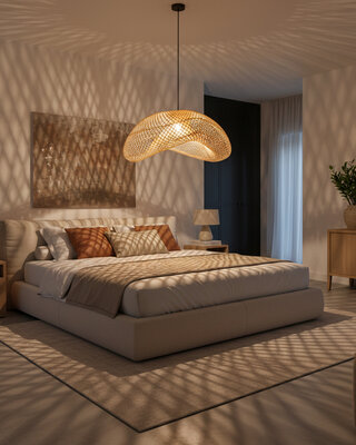 Raw Materials Amsterdam Hanglamp Maze | Rotan | D75 x H31 cm
