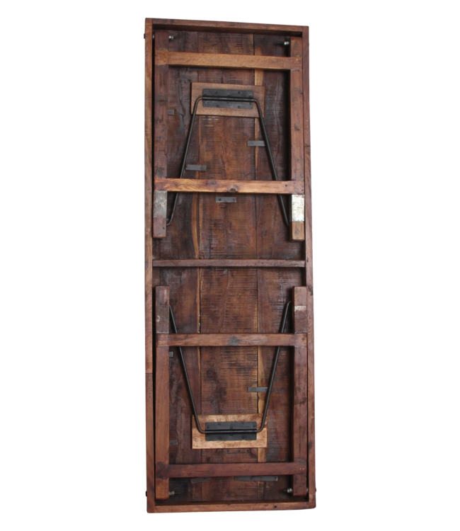 Raw Materials Amsterdam Markttafel | Inklapbaar | Donkerbruin | L173 x B60 x H76 cm