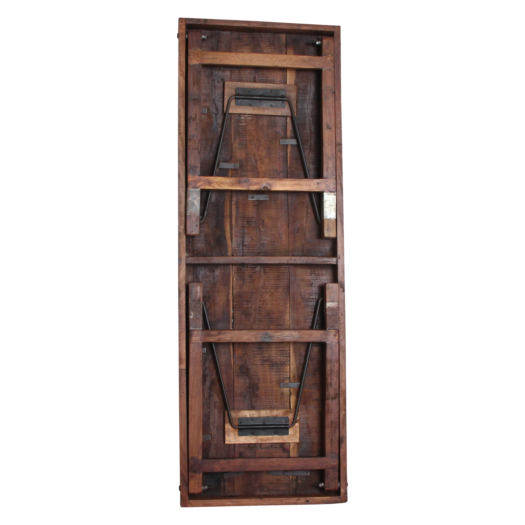 Raw Materials Amsterdam Markttafel | Inklapbaar | Donkerbruin | L173 x B60 x H76 cm