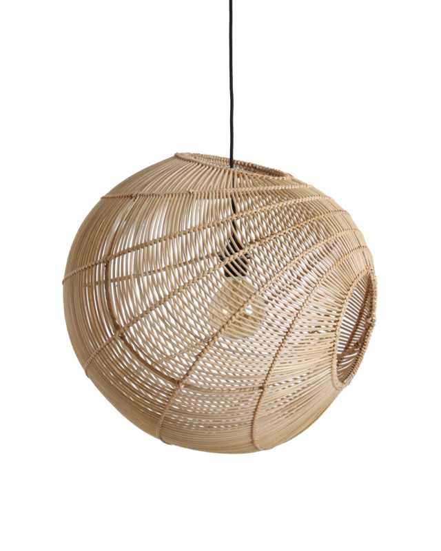 Raw Materials Amsterdam Hanglamp Luna | Rotan | D50 x H52 cm
