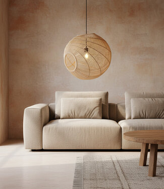 Raw Materials Amsterdam Hanglamp Luna | Rotan | D50 x H52 cm
