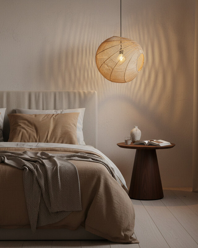 Raw Materials Amsterdam Hanglamp Luna | Rotan | D50 x H52 cm