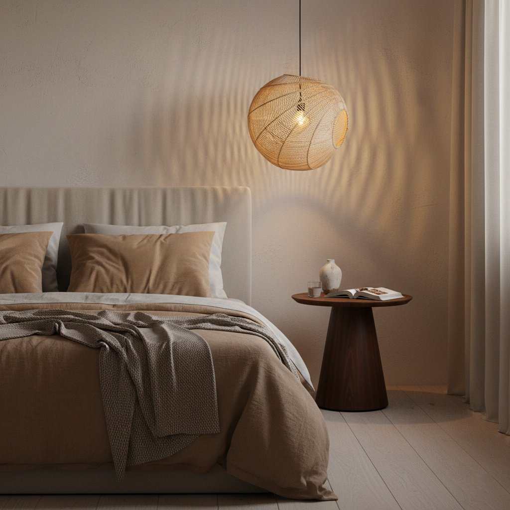 Raw Materials Amsterdam Hanglamp Luna | Rotan | D50 x H52 cm