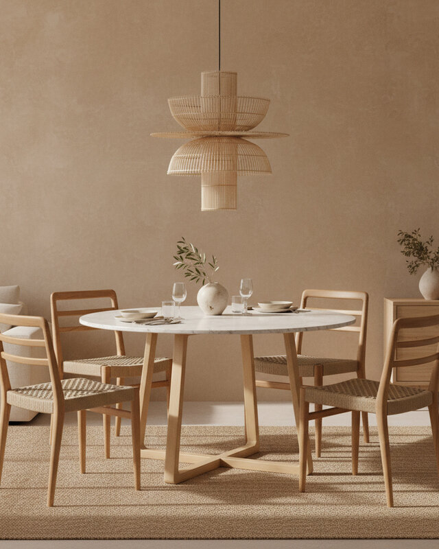 Raw Materials Amsterdam Saturn Hanglamp | Rotan | H63 x D65 cm
