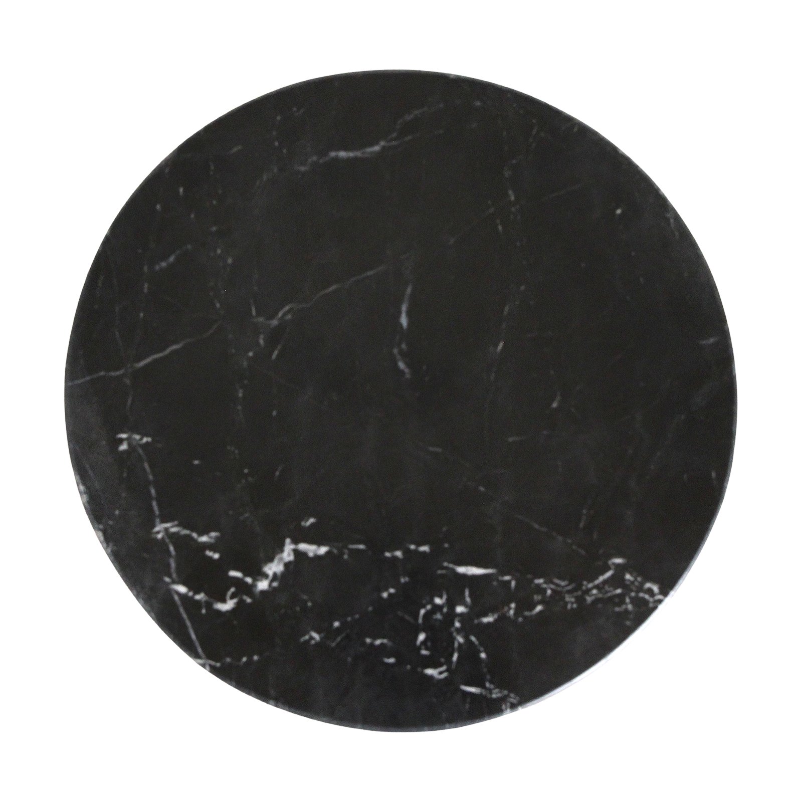 Raw Materials Amsterdam Bijzettafel Lampung | Marmer | Zwart | H50 x D40 cm
