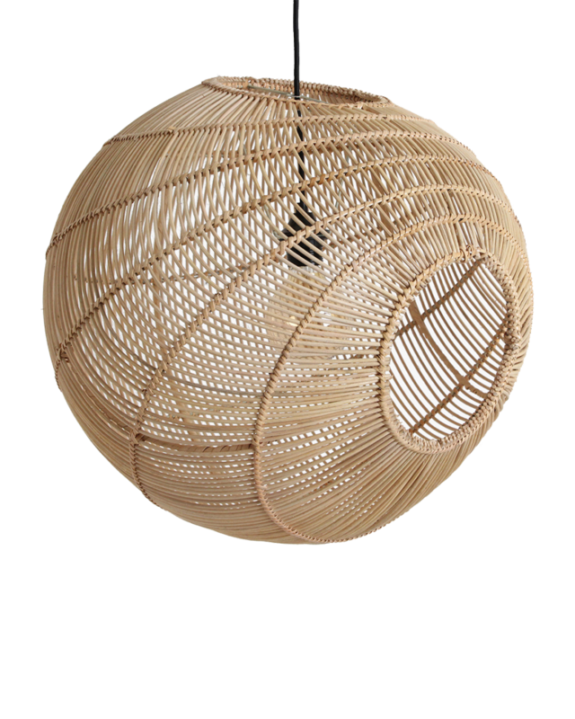 Raw Materials Amsterdam Hanglamp Luna | Rotan | D50 x H52 cm