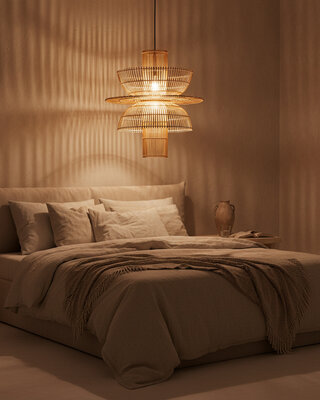 Raw Materials Amsterdam Saturn Hanglamp | Rotan | H63 x D65 cm