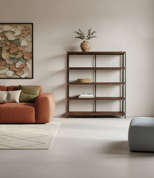 Raw Materials Amsterdam Fabrieks Ijzeren Rek | L138 x B39 x H172 cm