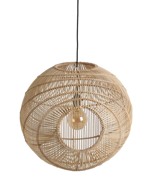 Raw Materials Amsterdam Hanglamp Luna | Rotan | D50 x H52 cm