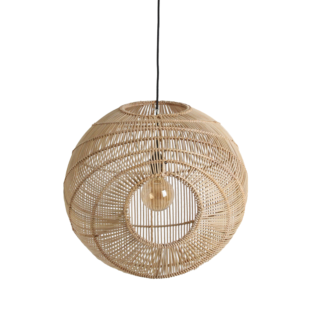 Raw Materials Amsterdam Hanglamp Luna | Rotan | D50 x H52 cm