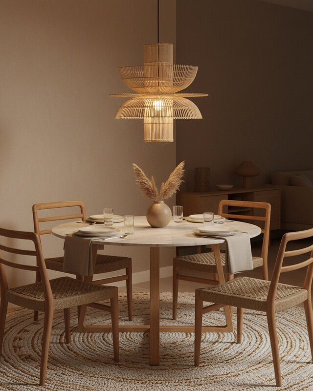 Raw Materials Amsterdam Saturn Hanglamp | Rotan | H63 x D65 cm