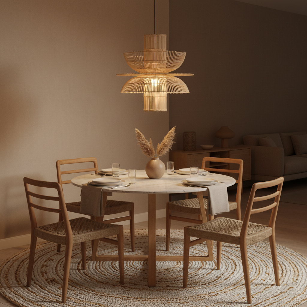 Raw Materials Amsterdam Saturn Hanglamp | Rotan | H63 x D65 cm