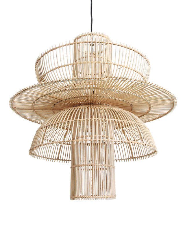 Raw Materials Amsterdam Saturn Hanglamp | Rotan | H63 x D65 cm