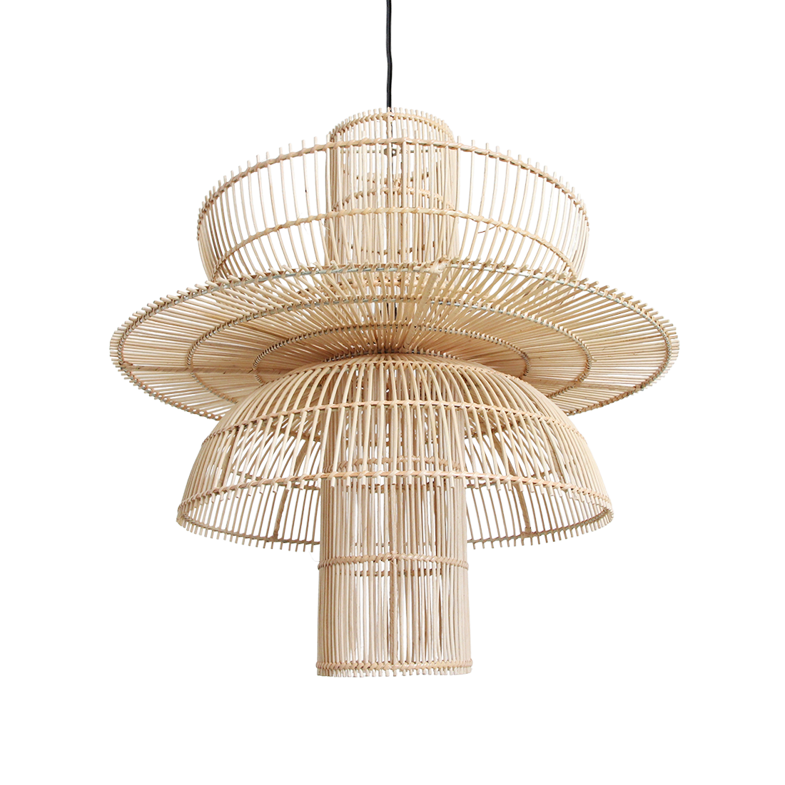 Raw Materials Amsterdam Saturn Hanglamp | Rotan | H63 x D65 cm
