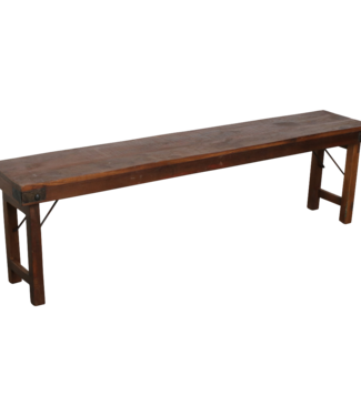 Raw Materials Amsterdam Inklapbare eetkamerbank - FSC-gerecycled hout - 160 cm