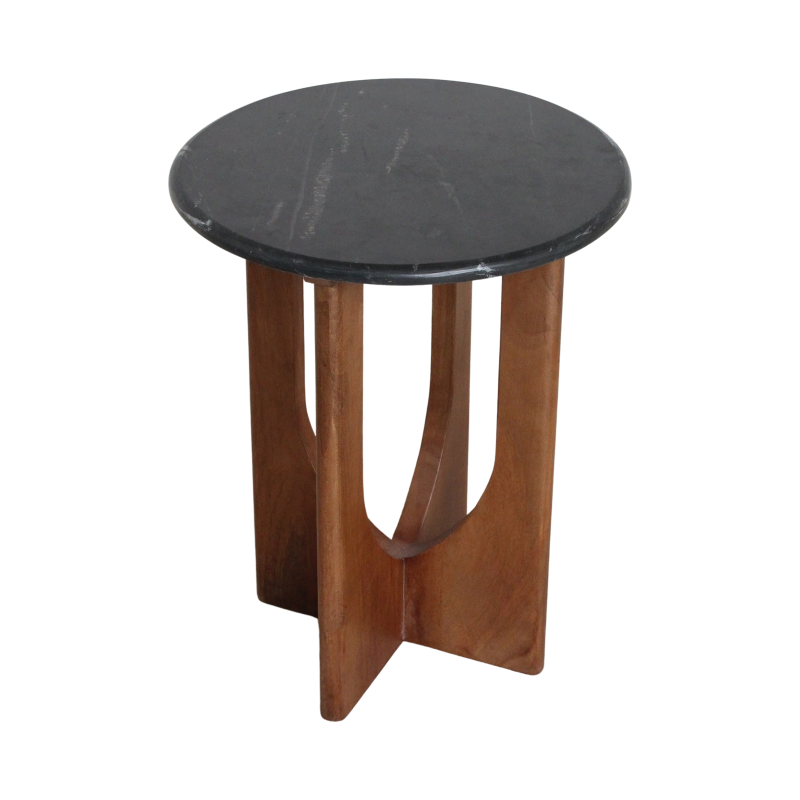 Raw Materials Amsterdam Bijzettafel Brunei | Marmer | Zwart | H50 x D40 cm
