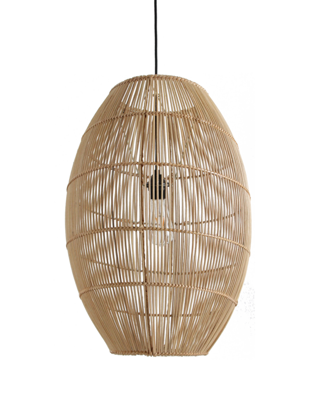 Raw Materials Amsterdam Hanglamp Luna | Rotan | D40 x H60 cm