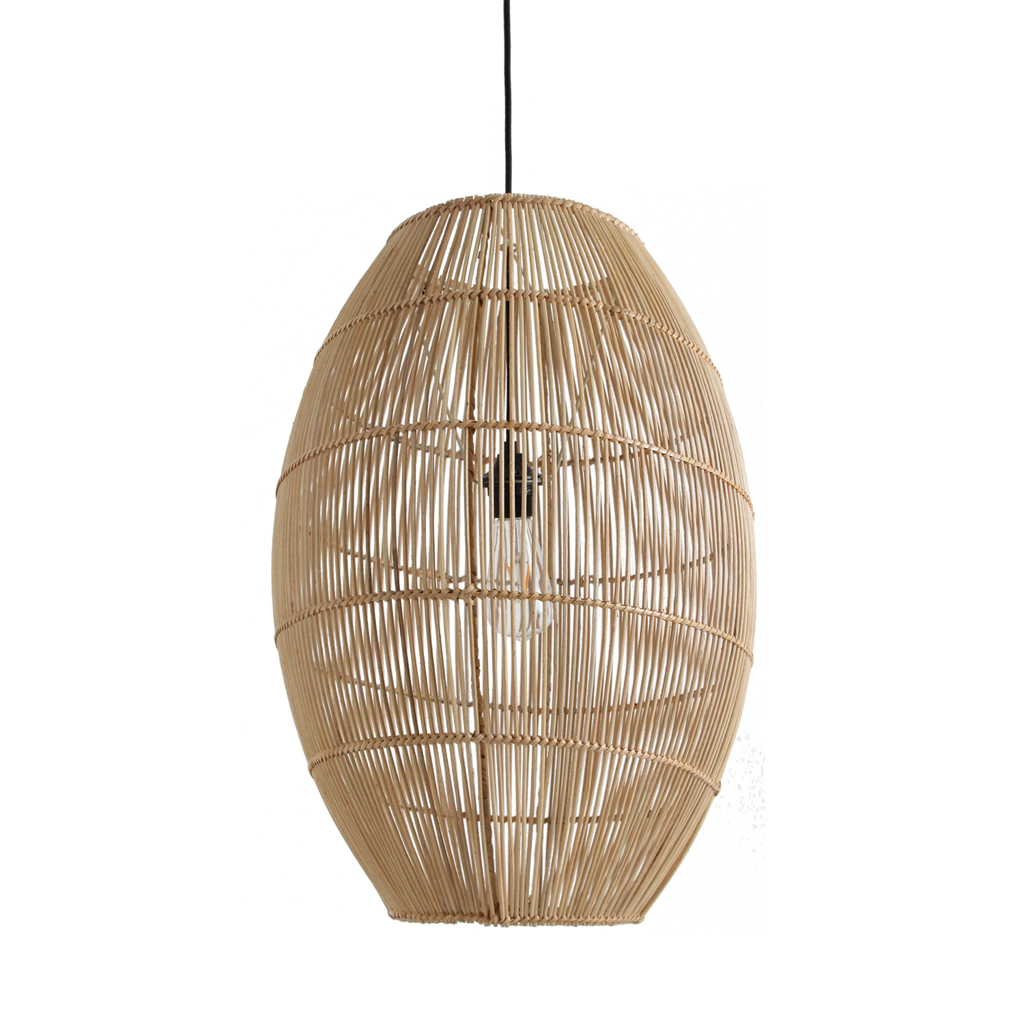 Raw Materials Amsterdam Hanglamp Luna | Rotan | D40 x H60 cm