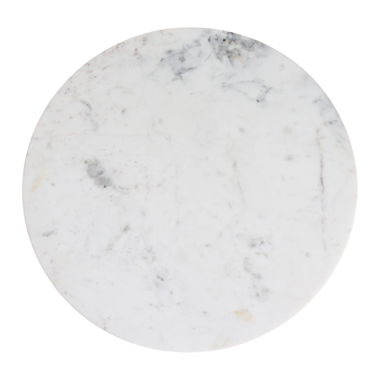 Raw Materials Amsterdam Bijzettafel | Marmer | Rond | Wit | H50 x D50 cm
