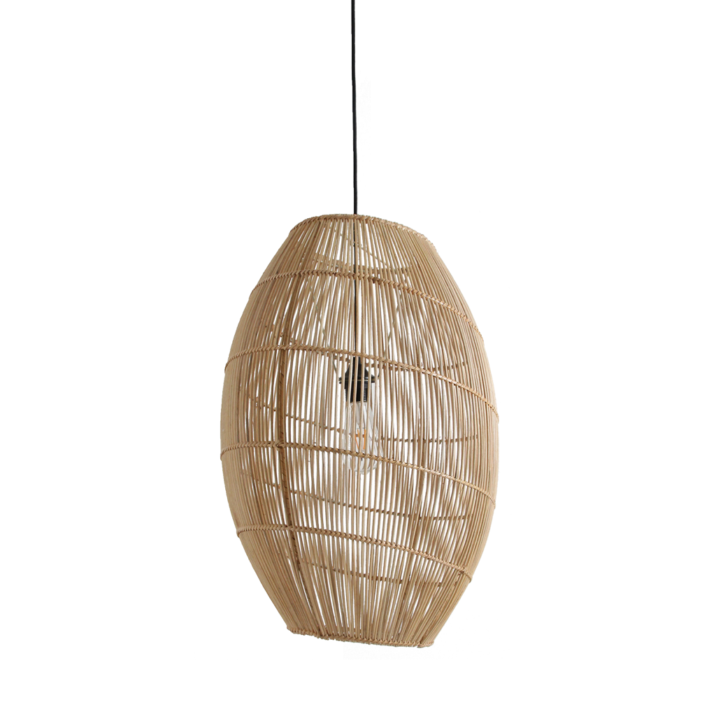 Raw Materials Amsterdam Hanglamp Luna | Rotan | D40 x H60 cm