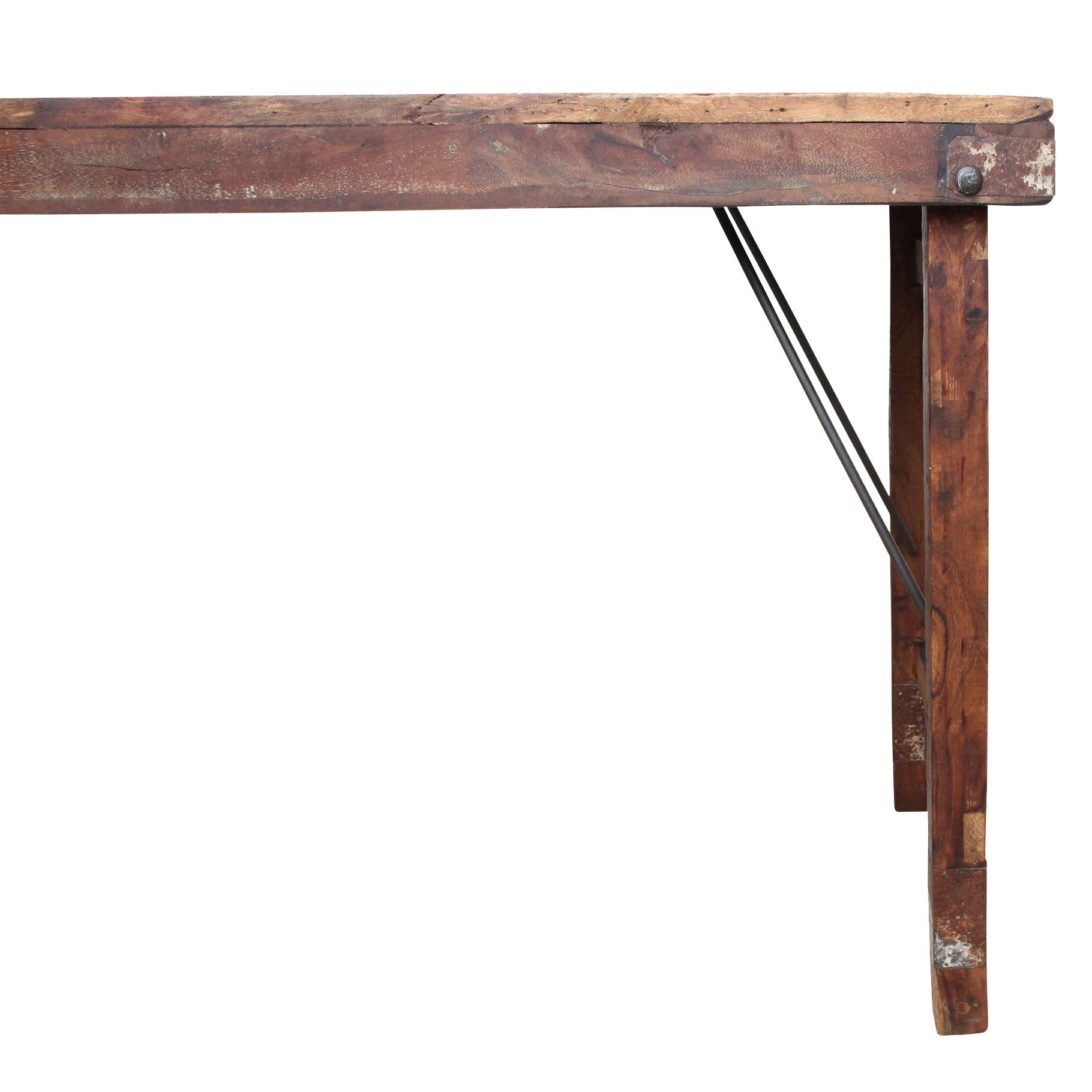 Raw Materials Amsterdam Markttafel | Inklapbaar | Donkerbruin | L173 x B60 x H76 cm