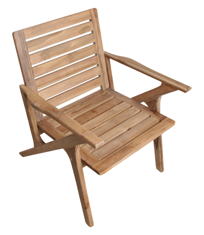 Raw Materials Amsterdam Tuinstoel Odin | Teakhout | B67 × D80 × H60 cm