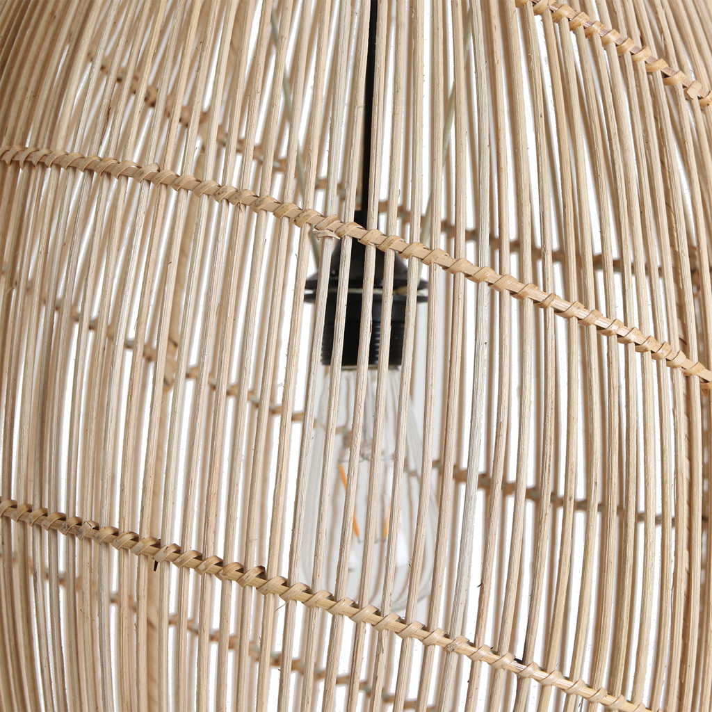 Raw Materials Amsterdam Hanglamp Luna | Rotan | D40 x H60 cm