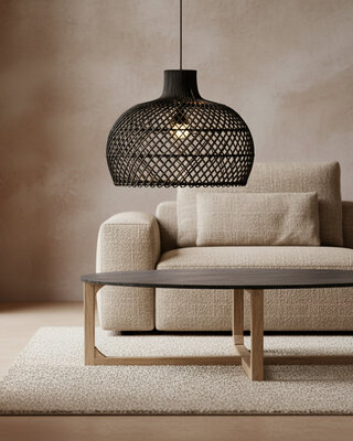 Raw Materials Amsterdam Hanglamp Maze | Rotan | D42 x H36 cm