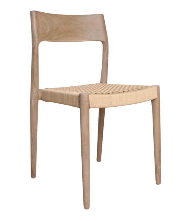 Raw Materials Amsterdam Freya Stoel | Set Van 2 | Zonder Armleuning | Naturel