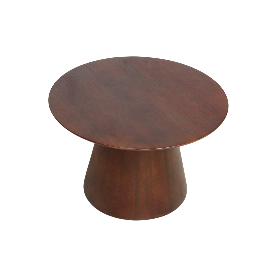 Raw Materials Amsterdam Bullnose Bijzettafel | Cone | Mangohout | H48 x D55 cm