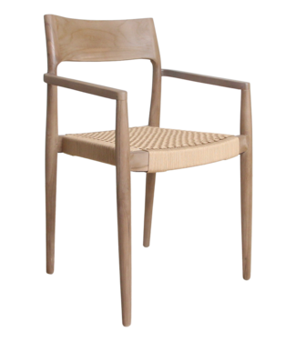 Raw Materials Amsterdam Freya Stoel | Set Van 2 | Naturel | H80 x B54 x D45 cm