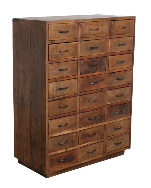 Raw Materials Amsterdam Factory Kast | 24 Lades | H106 x B80 x D40 cm
